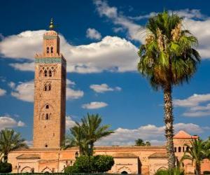 Puzzle Το Koutoubia τζαμί ή, Μαρακές, Μαρόκο